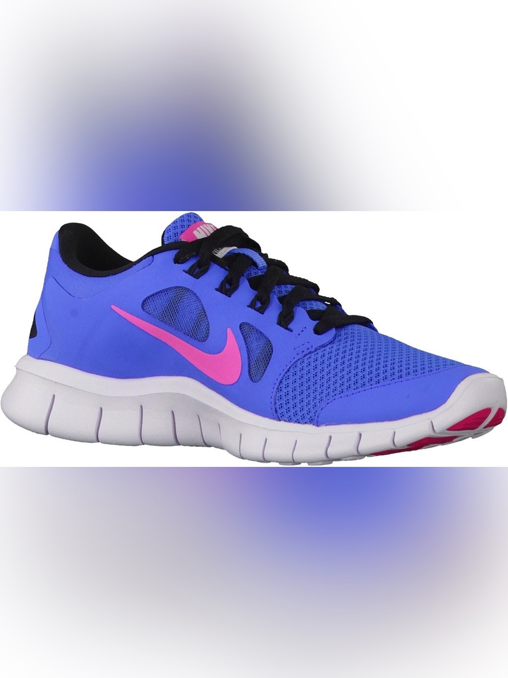 Nike Free 5.0 Kids Blue and Pink Lightweight Athletic Sneakers